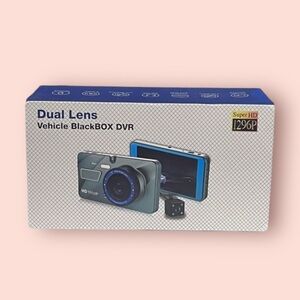 Dual Lens Vehicle Dash Camera BlackBOX DVR - Blue